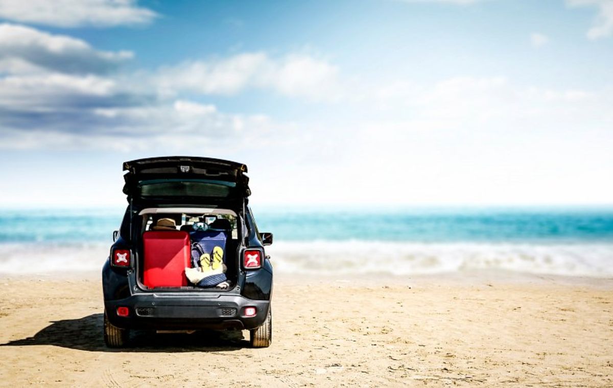East coast beach at Paje Jambiani Zanzibar with kitesurfers