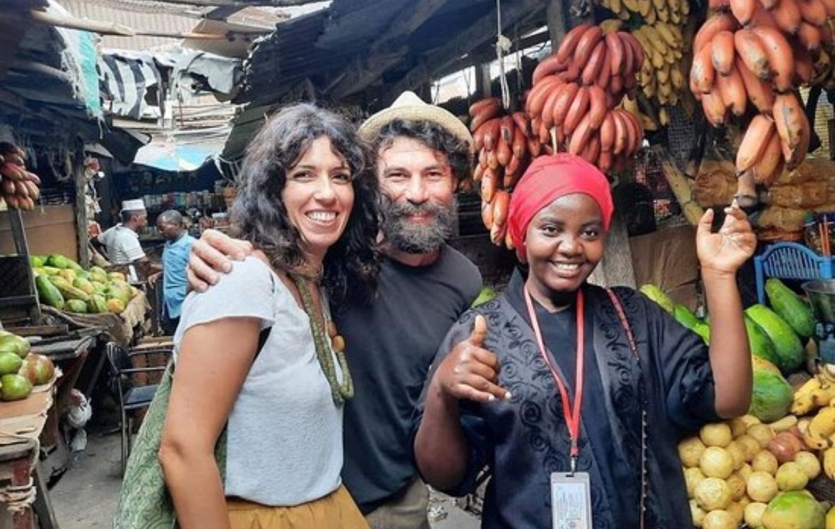 Local Zanzibar guide leading travelers